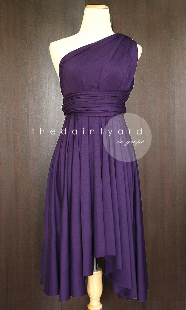 Dark Purple Infinity Dresses for Bridesmaids