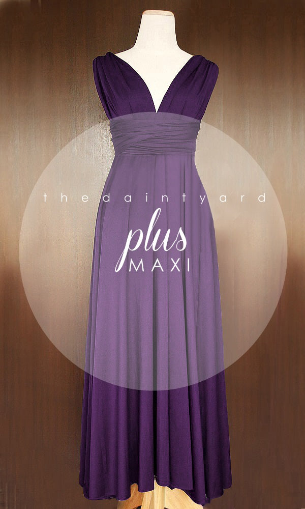 Dark Purple Infinity Dresses for Bridesmaids