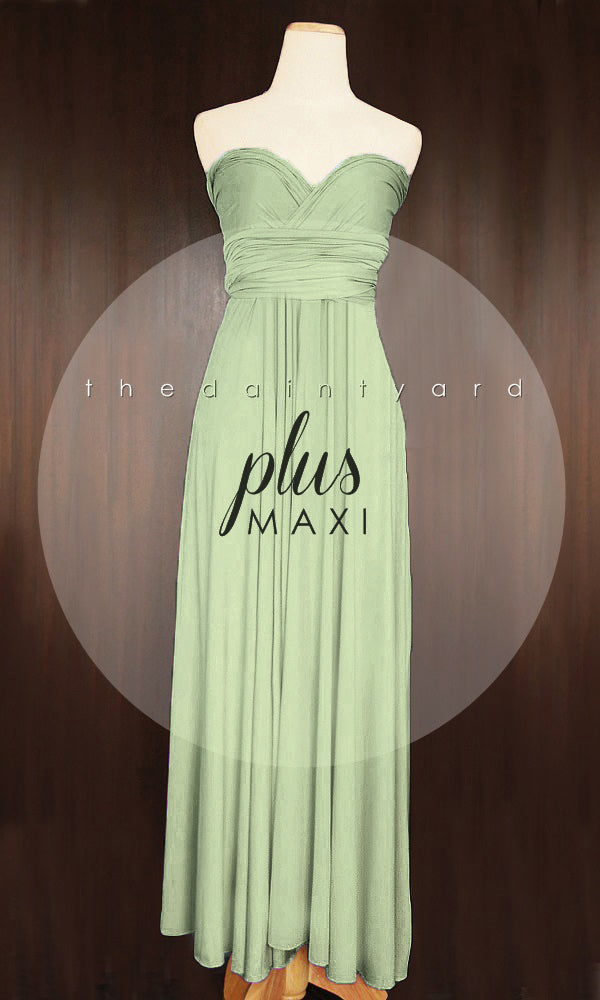 TDY Sage Green Maxi Infinity Dress